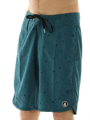 NEW MENS VOLCOM MINI HEATHER PURE FUNCTION 21" BOARDSHORT SHORTS TIDAL BLUE - Image 1 of 2