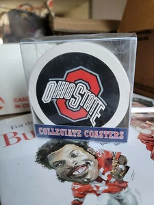 NEW BIB Thirstystone Stoneware Coaster Set 4 Ohio State University Collegiate - Picture 1 of 4