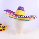 Straw Hat Mexican Hat Hawaii Straw Hat Small Plush Balls Woven Hat For Men