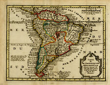Antique Map-The continent of South America-Academie Royale des Sciences-ca. 1770