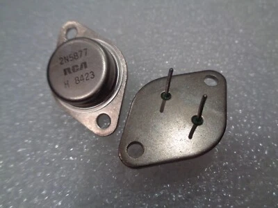 RCA 2N5877 RCA NPN Power Transistors Vintage  power amplifier retro audio  - Image 1 of 2