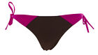 NAILA Women&#39;s Triangle Bikini Bottoms Sz Medium Brown/Pink