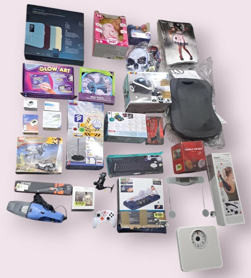 DEFEKT AMAZON Retoure Karton Paket B-WARE RETOURWARE Spielsachen MIX 30Artikel ✅ - Bild 1 von 1