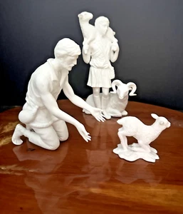 SHEPHERDS OF BETHLEHEM LENOX THE NATIVITY 1988  White Bone China Collection - Picture 1 of 9