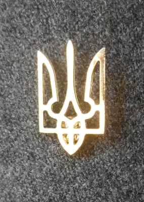 Pin de solapa ucraniano símbolo dorado tridente Tryzub escudo de armas ucraniano regalo 0,7" Foto 1 de 2