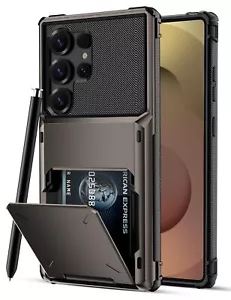 Samsung Galaxy S25 Ultra Hülle Wallet Stoßfest Hart Gummi Bumper Robust Cover - Bild 1 von 10