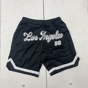 Shein Girls Black Los Angeles Mesh Athletic Shorts Size 7 - Picture 1 of 6
