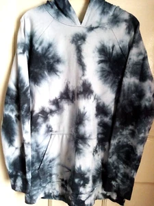 Hoodie Tie Dye XL Top Girls Boys Youths (14/16) Black Grey White More Than Magic - Picture 1 of 24