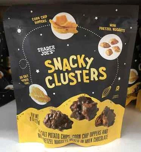 Trader Joe's 3-Pack Chocolate Snacky Clusters - 8 oz Each, Sweet & Salty Treat - Picture 1 of 4