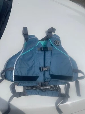New W/ Tags MTI MUSTANG SURVIVAL Life Jacket Moxie Teal / Grey Adult XL / XXL - Image 1 of 3