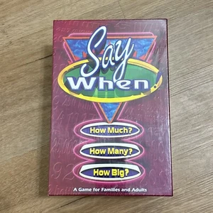 1998 “Say When! A Game for Families and Adults” - New & Sealed! - Picture 1 of 7