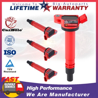 4X Ignition Coils Bobina for 90919-02250 Toyota 4Runner Corolla Highlander Lexus - Image 1 of 4