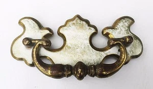 Brass Chippendale French Provincial Antique Hardware Drawer Pull 3"centers - Picture 1 of 8