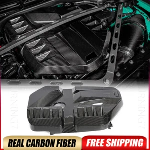 For 2021-23 BMW G80 M3 G82 G83 M4 Dry Carbon Fiber Front Engine Hood Cover Trim - Picture 1 of 12