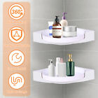 2Pcs Shower Corner Shelf 360 Rotating Shower Organizer Rack Self Adhesive swaMs