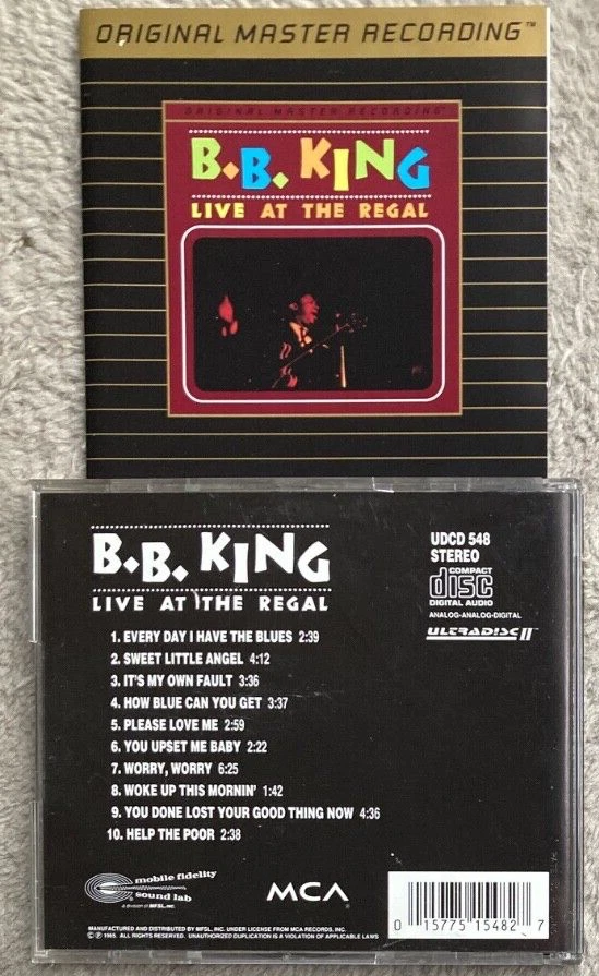 B. B. King - Live At The Regal (MFSL CD, 24 Karat Gold) - Bild 1 von 1