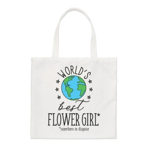 Del Mundo Mejor Flor Niña Estándar Bolsa Divertido Favorito Detalle Boda Shopper - Imagen 1 de 1