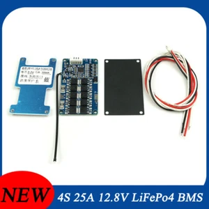 4S 25A 12.8V With Balance LiFePo4 Battery BMS Protection PCB Board Equalizer AUS - Picture 1 of 7