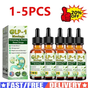 1~5 Pack GLP-1 Moringa Slimming Health Boost Drops Liquid 30ml - Weight Loss - Zdjęcie 1 z 19