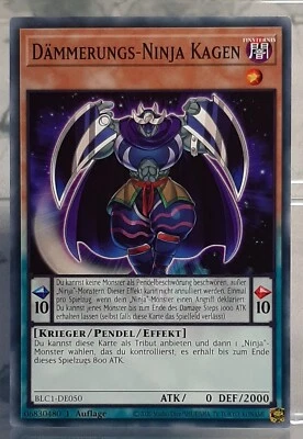 YUGIOH Dämmerungs-Ninja Kagen - BLC1-DE050 - Battles of Legend: Chapter 1 DE/NM - Bild 1 von 2