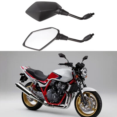 Motorcycle Rearview Side Mirrors Black for Honda CBF125 CBF600 CBF1000 CB900F - Image 1 of 4