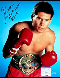 Julio Cesar Chavez Autographed 16x20 PHOTO W Multi Inscriptions ***PSA ITP*** - Picture 1 of 3