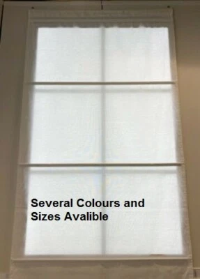 IKEA RINGBLOMMA Ciega Romana Tradicional Blanco/Gris/Beige, Varios Colores y Tamaños