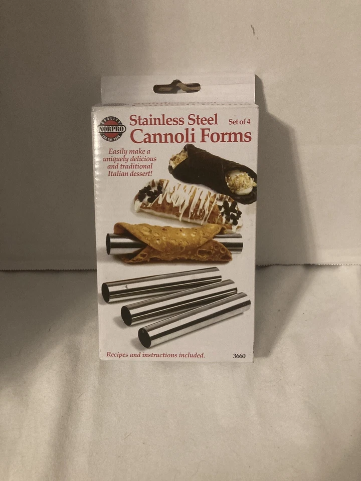 Cannoli Forms Set Of Four With Recipe Book - Image 1 of 2