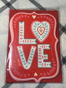 6 Hallmark Happy Valentines Day Cards Pack ANYONE Family Or Friend LOVE Glitter - Picture 1 of 3