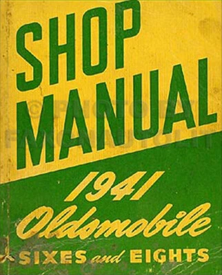 1941 Oldsmobile Originales Tienda Manual 41 Olds Reparar Servicio Libro Dealer - Imagen 1 de 2