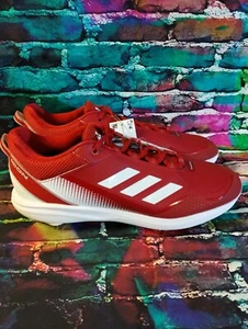 Adidas Icon 7 Low Top Metal Baseball Cleats Red/White S23861 Men's Size 15 - Picture 1 of 15