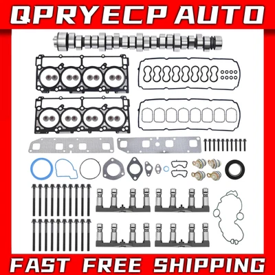 NON MDS Lifters Camshaft Head Gaskets Kit for 2003-2008 Dodge Ram 1500 5.7L Hemi Foto 1 de 4