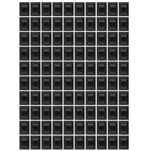 100 Pcs Drahtkartenkabelschnalle Reisen Befestigungsschnalle Aus - Bild 1 von 12