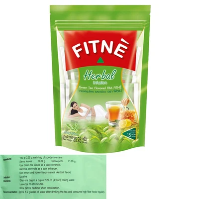 15 sachets FITNE herbal infusion Green Tea Slimming Weight Loss Diet detox us - Image 1 of 3