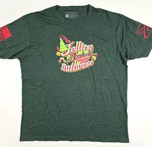 CAMISETA ESTILO GRUNT JOLLIEST ASSH*LE THIS SIDE OF THE NUTHOUSE XXL VERDE - Imagen 1 de 8