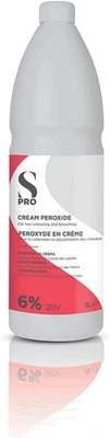 S-PRO Cream Peroxide 6%/20V 1L Salon Services Ivory