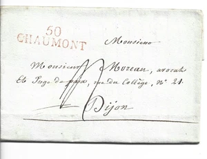 FRANKREICH 1818 CHAUMONT NACH DIJON VORBRIEF 586 (ZZ397) - Bild 1 von 1