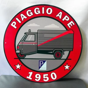 Piaggio Ape 1950 – Vintage Italian Cargo Metal Sign – 50 cm (19.7”) - Picture 1 of 12