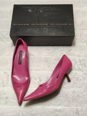 Steven By Steve Madden Mirage Fuschia Pump Low Heels Pink Leather Size 7.5 - Image 1 of 4