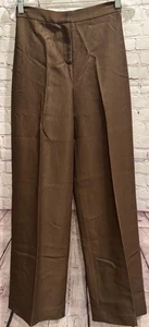 Pantalones de Colección Y2K Oscar de la Renta Cintura Alta Piernas Anchas 70% Lana 30% Seda Cremallera 4 - Imagen 1 de 15