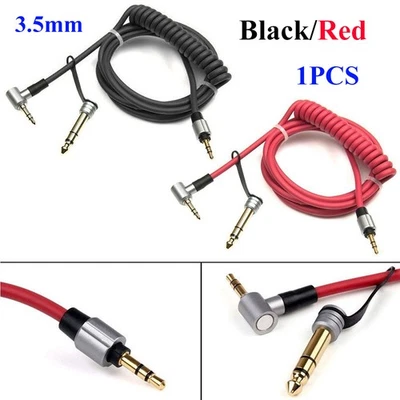 Cable auxiliar de audio de repuesto negro/rojo para auriculares By Dr. Dre PRO DETOX Foto 1 de 4