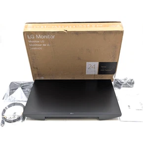 LG 24" 3-Side Borderless Monitor 1920 x 1080 HDMI 100Hz 5ms IPS LED 24MR400-B - Picture 1 of 17