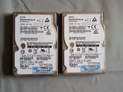 2x HP 600 GB 2,5 Zoll SAS Server Festplatten - Bild 1 von 2