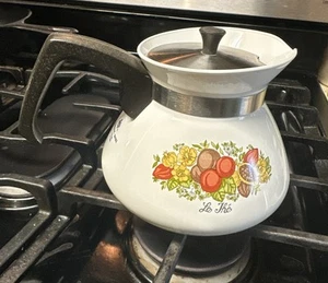 Corning Ware Corelle Spice of Life 6 Cup Teapot Tea Pot Kettle with Lid P 104 - Picture 1 of 6