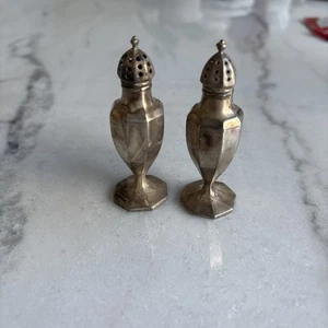 Sterling Silver Salt And Pepper Shakers Antique Vintage Victorian Era ? - Picture 1 of 5