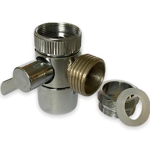 T-Adapter Wasser Umstellventil Umlenkventil für Wasserhahn M22/M24 auf 1/2 - Picture 1 of 3