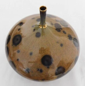 GLENN WOODS UNUSUAL BOTTLE / VASE HIGH GLOSS FINISH POTTERY - Picture 1 of 9