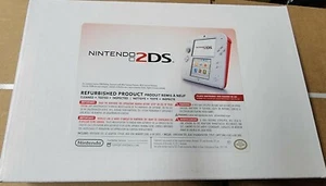 Nintendo 2DS Scarlet Red White 2DS Console - Nintendo Factory REFURBED - Picture 1 of 1