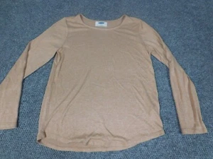 Old Navy Girls Blouse Extra Large Beige pullover stretch - Picture 1 of 12
