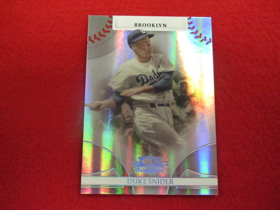 2008 Donruss Threads Duke Snider baseball card Dodgers  #ed 52 of 100 - Image 1 of 1